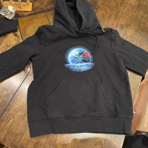 Ethika Black Hoodie with Space Graphic